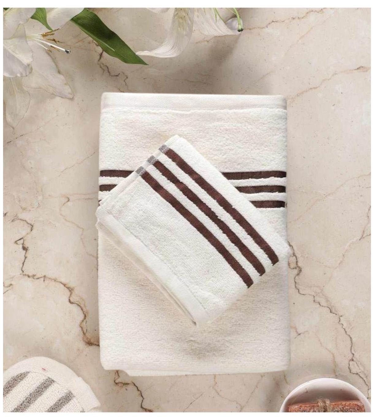 

Palars London 400 GSM Cotton Bath towel ( 2 pieces White )