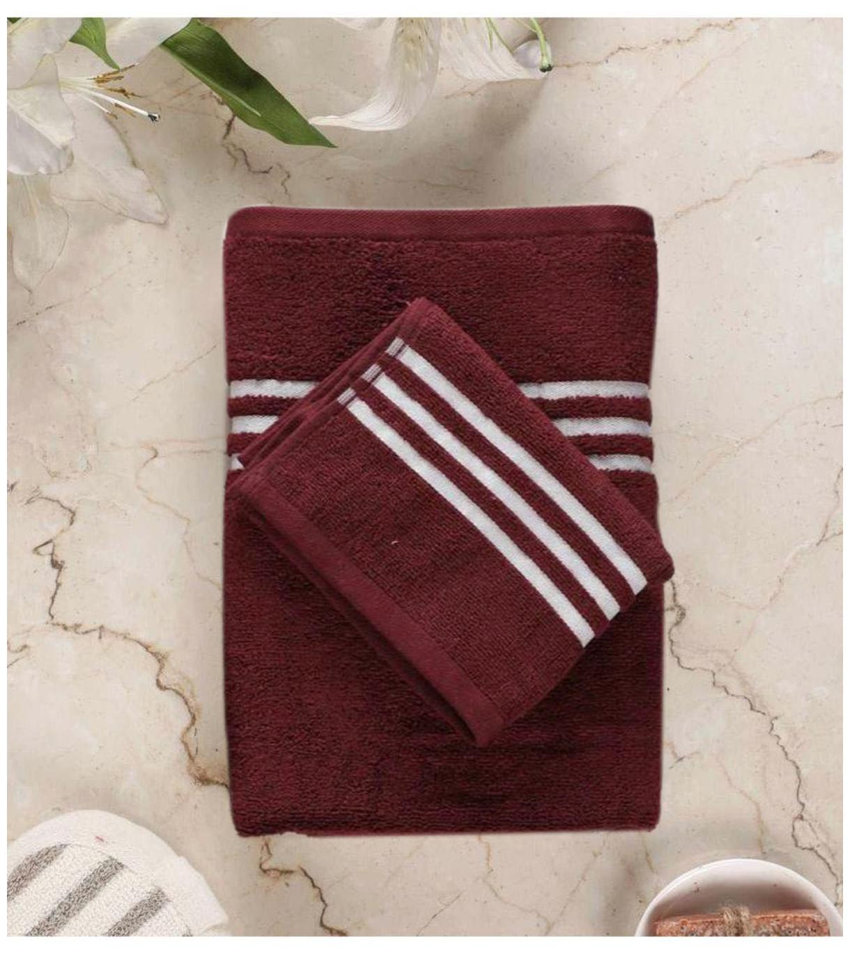 

Palars London 400 GSM Cotton Bath towel ( 2 pieces Brown )