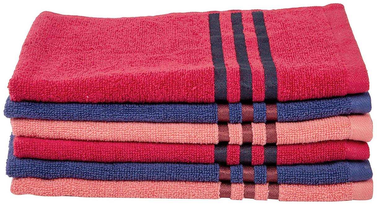

Palars London 400 GSM Cotton Hand towel ( 6 pieces Assorted )