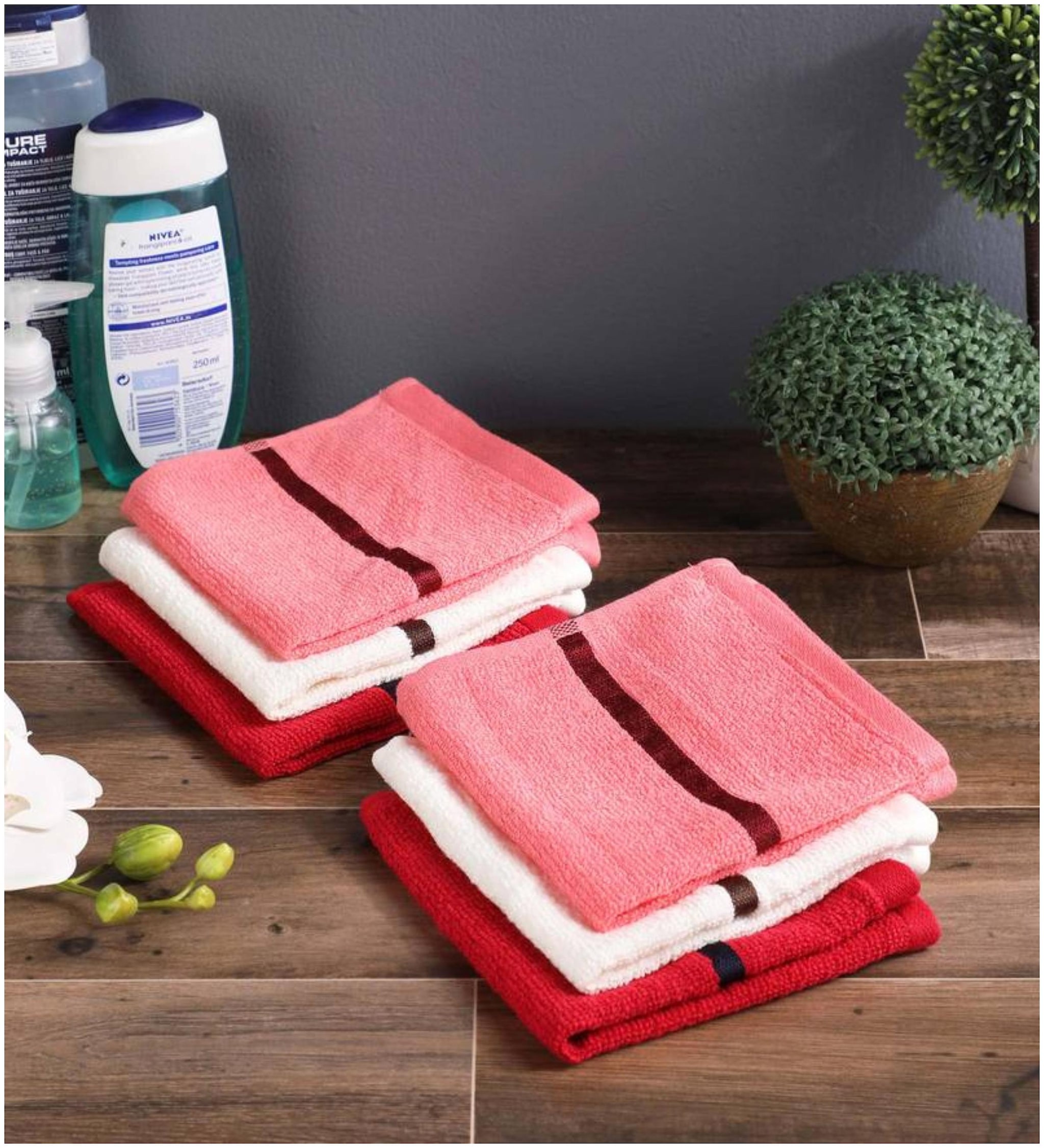 

Palars London 400 GSM Cotton Face towel ( 6 pieces Assorted )