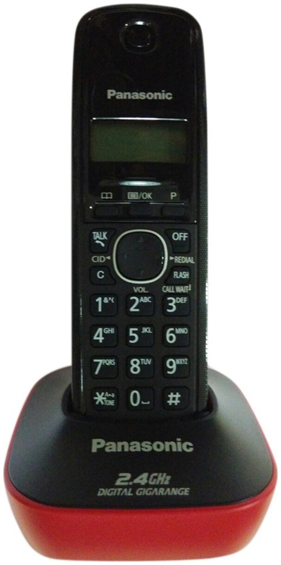 

Panasonic KX-TG3411SXR Cordless Landline Phone (Black Red)