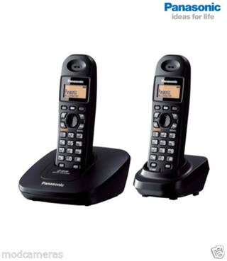 Panasonic Single Line 2.4GHz KX-TG3612 BX2 Digital Cordless Telephone (Black)