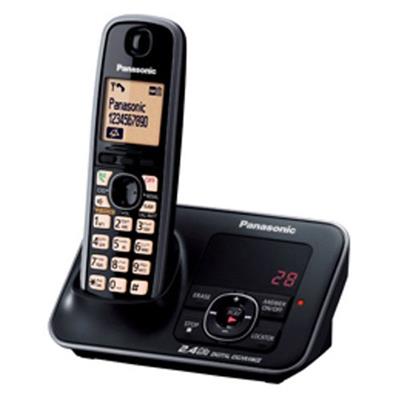 

Panasonic Single Line 2 4GHz KX-TG3721SXB Digital Cordless Telephone (Black)