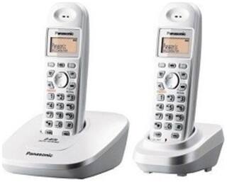 Panasonic Single Line 2.4GHz KX-TG3612 BX1 Digital Cordless Telephone (White)