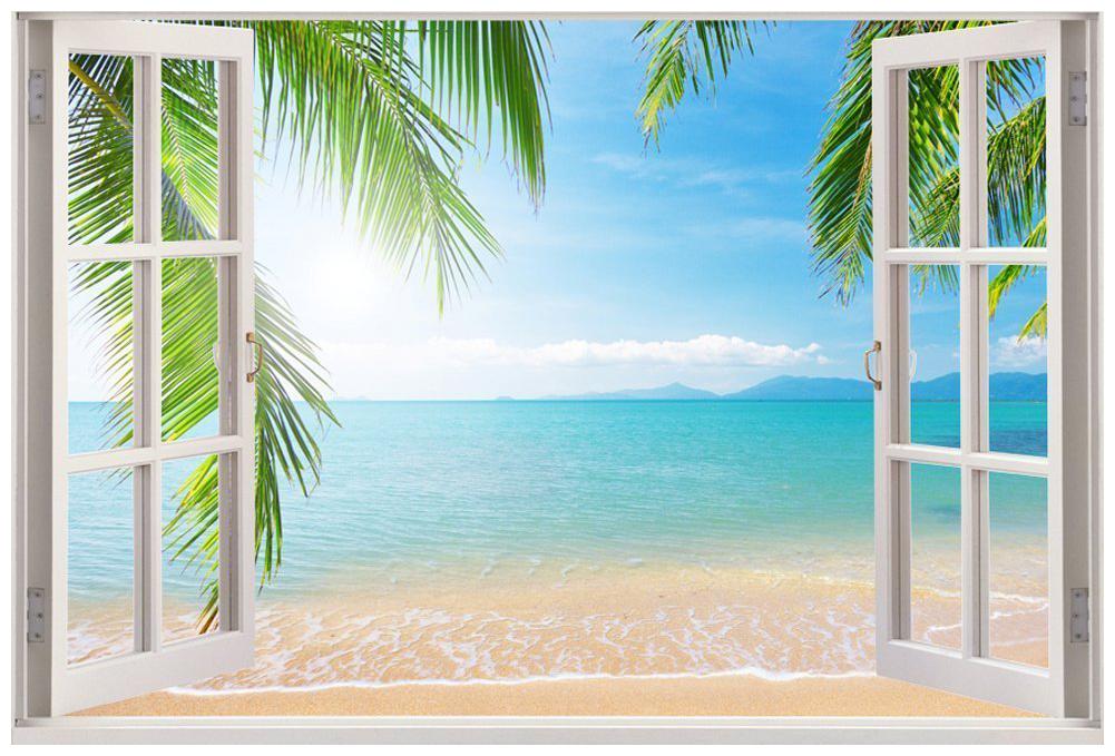 

Paper Plane Design 3D Ocean Sea Wall Decal Sticker