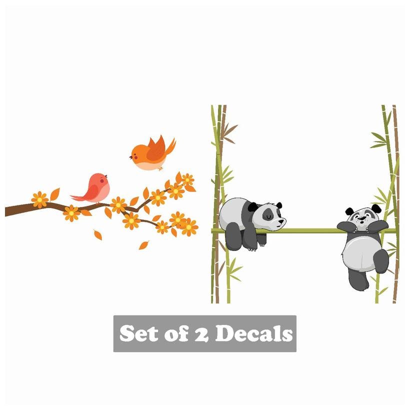 

Paper Plane Design Wall Decal Sticker Set of 2