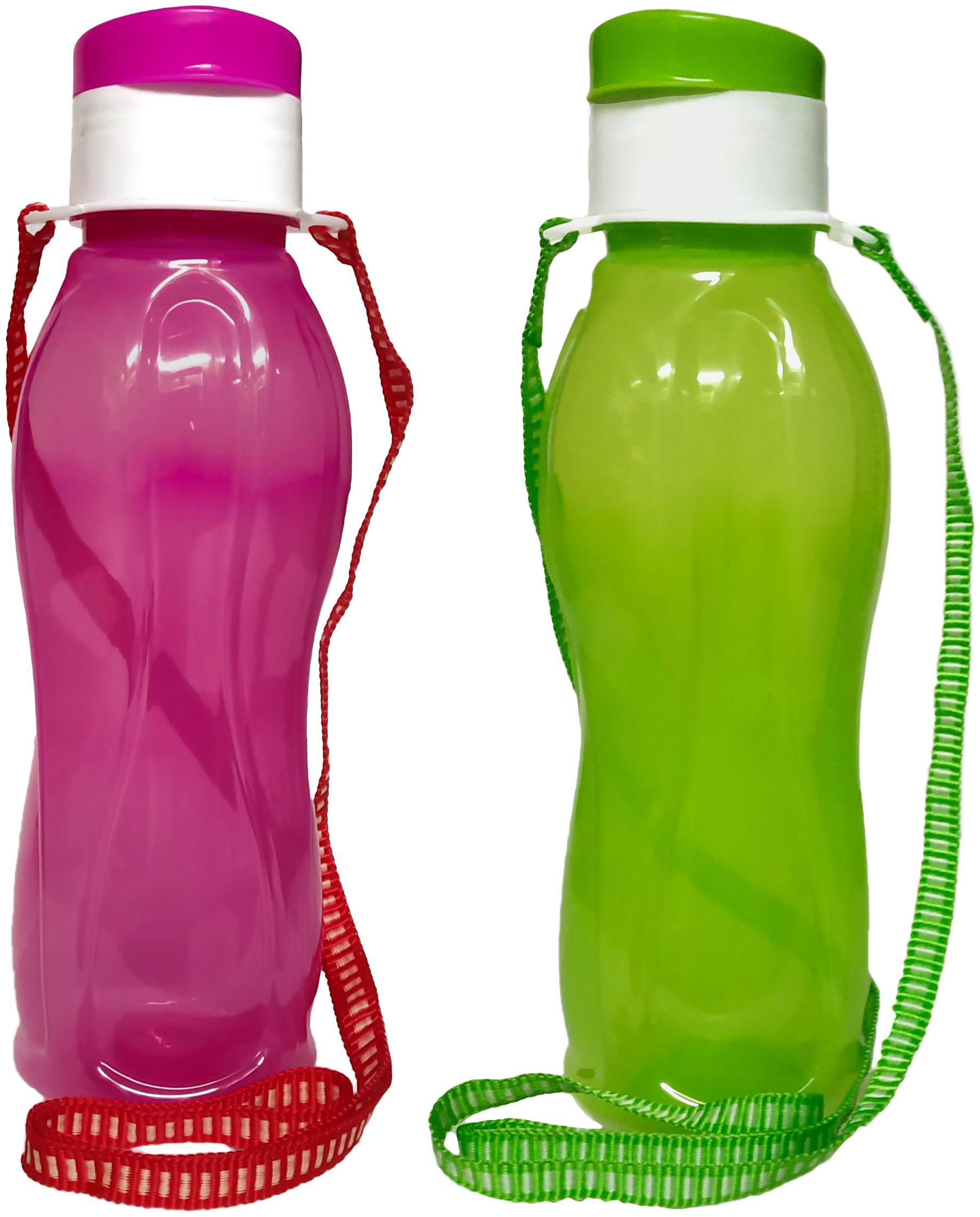 

ARNAH TREASURE Plastic Assorted Water Bottle ( 500 ml Set of 2 )