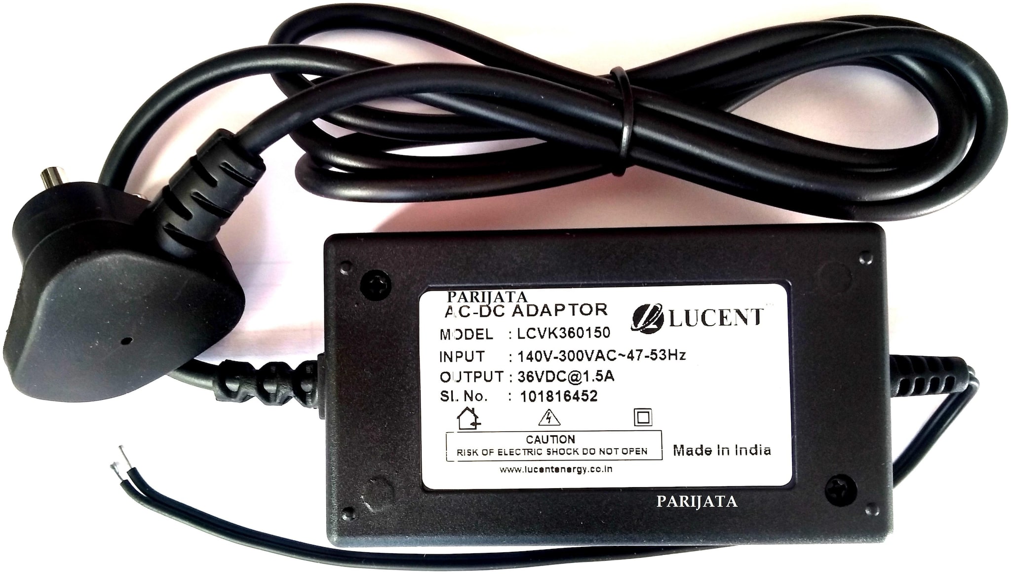 

Parijata Lucent SMPS 36V 1 5A Power supply