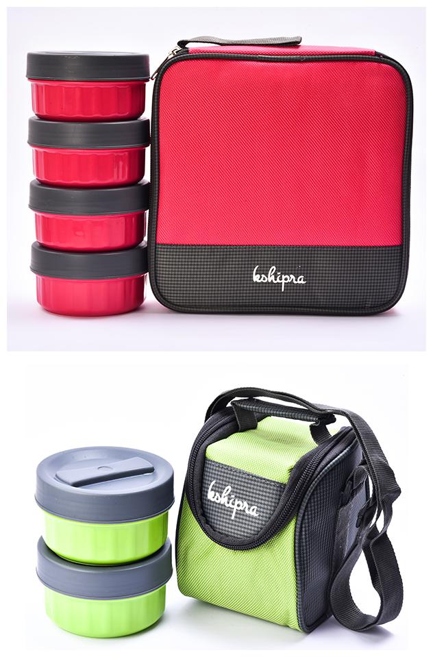 

Passion Bazaar Multi 6 Containers Lunch box ( Set of 2 350 ml )