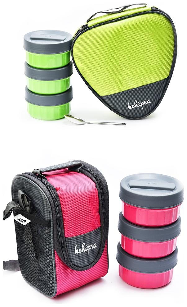 

Passion Bazaar Multi 6 Containers Lunch box ( Set of 2 350 ml )