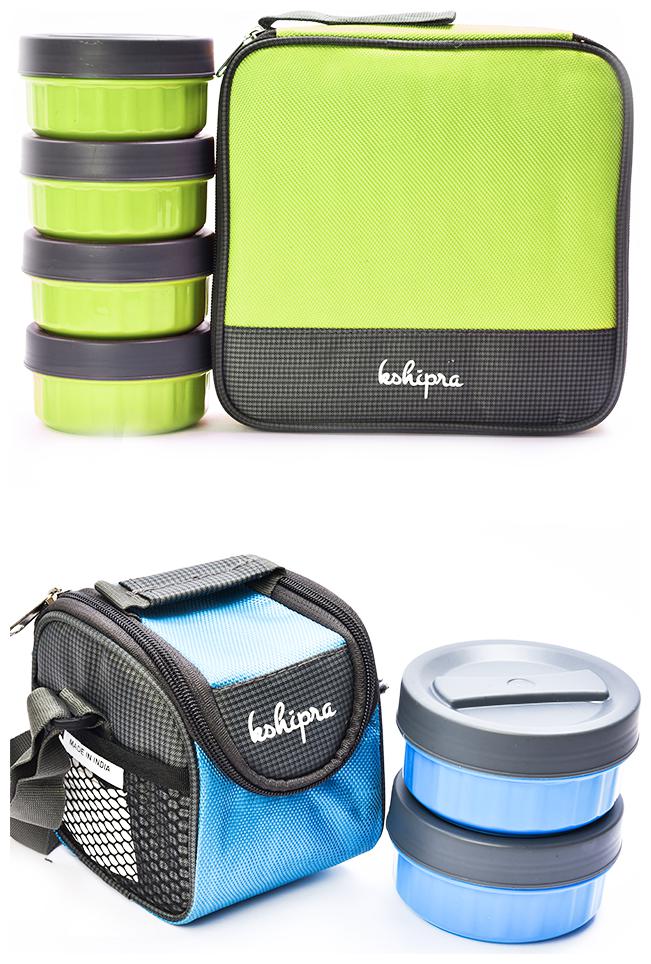 

Passion Bazaar Multi 6 Containers Lunch box ( Set of 2 350 ml )
