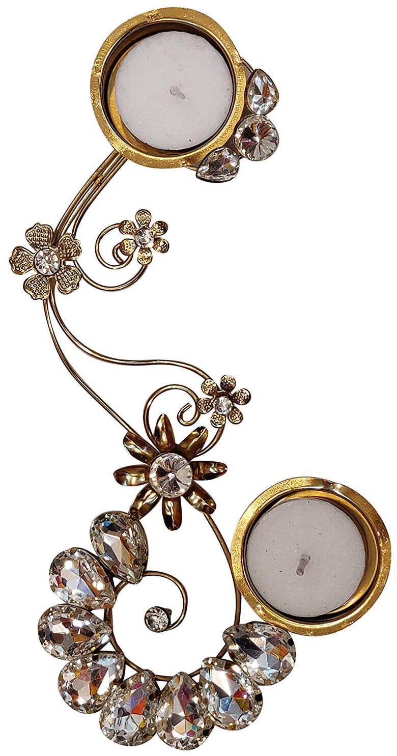 

Passion Bazaar Metal Golden Tea light holder