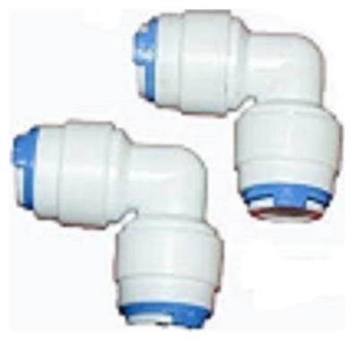 

PBROS 2 pcs RO Elbow Connector Both Side Push Suited for All Type of RO Models Pipe Size-1 4 x 1 4