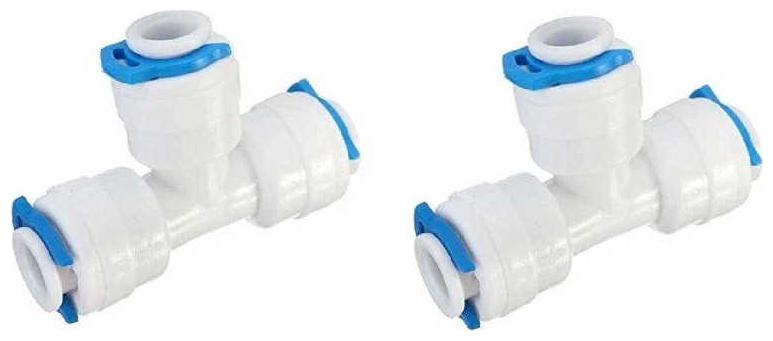 

PBROS 2 pcs RO Three Way Push Tee Union Connector Suited for all type of RO Models-1 4