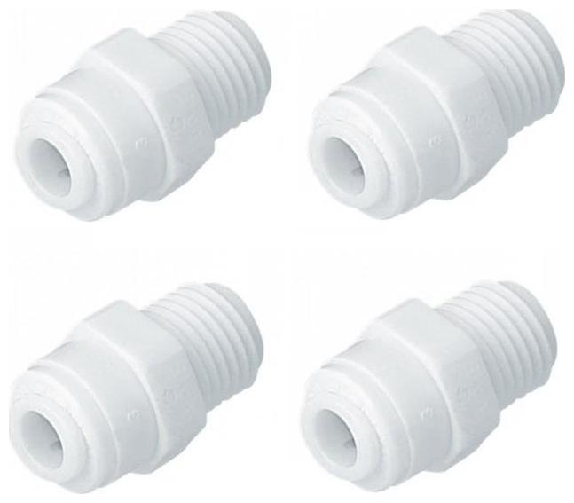 

PBROS 4 pcs RO 3 8 -1 4 Reducer Elbow Connector(3 8 - 1 4 Tube Push Fit) for RO Water Filters