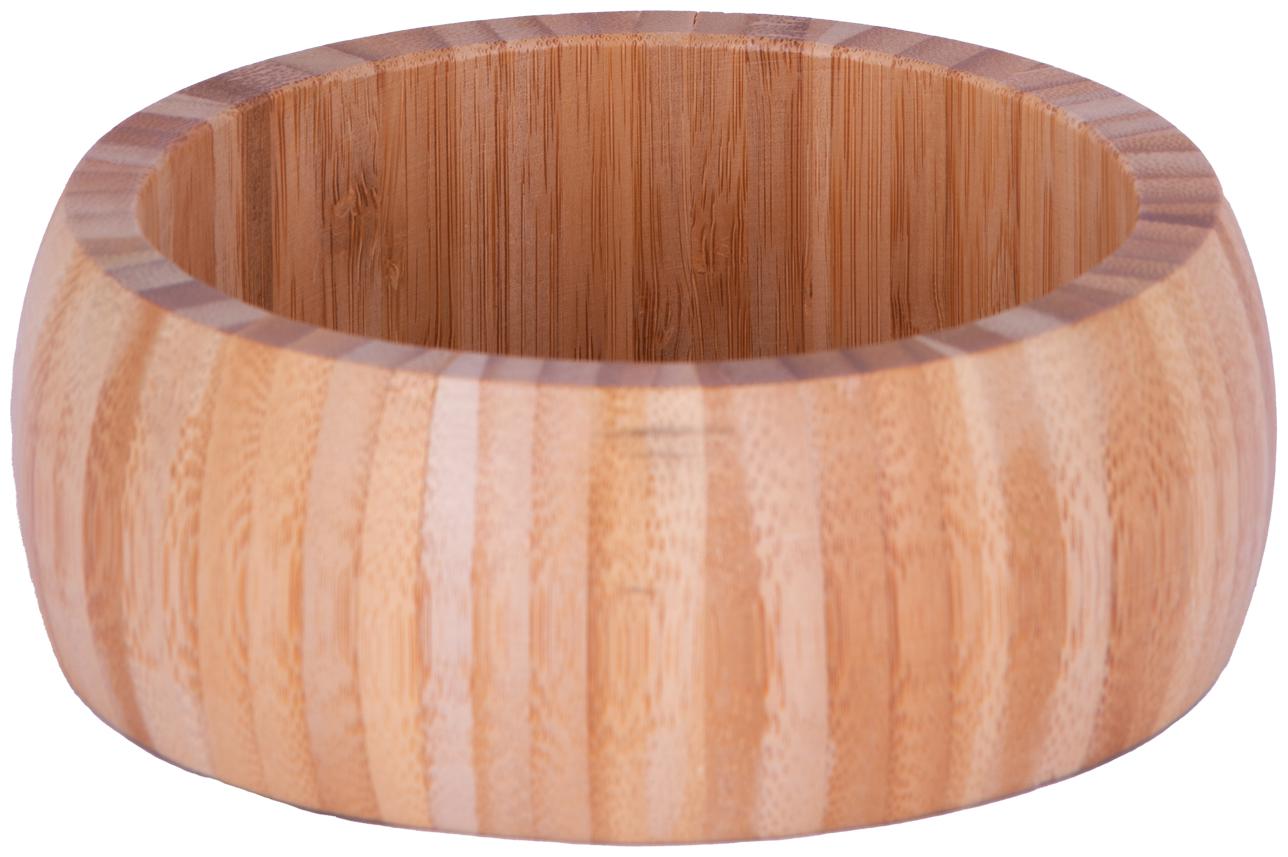 

PE BIRDS Bamboo Bowl plain Handle for Vegetables and Fruit Cutting