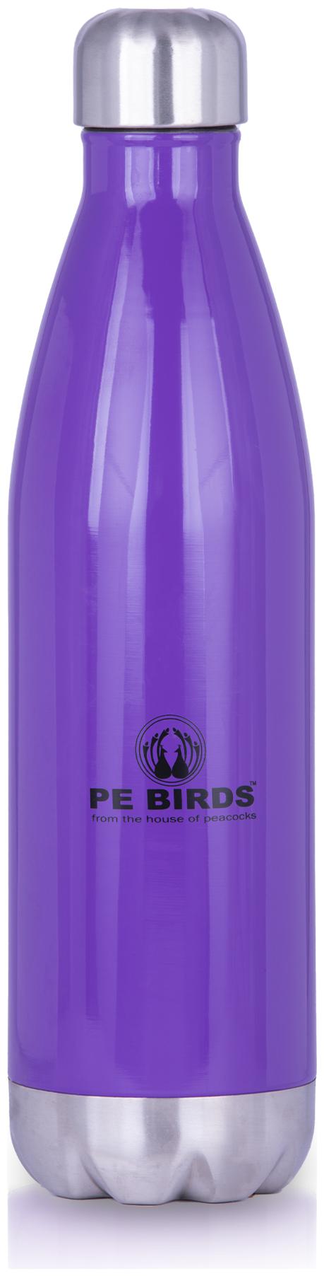

PE BIRDS Stainless Steel Purple Water Bottle ( 1000 ml Set of 1 )