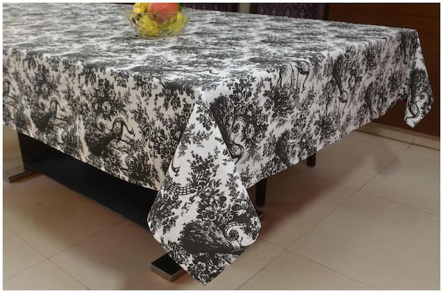 Peacock Print Table Cover