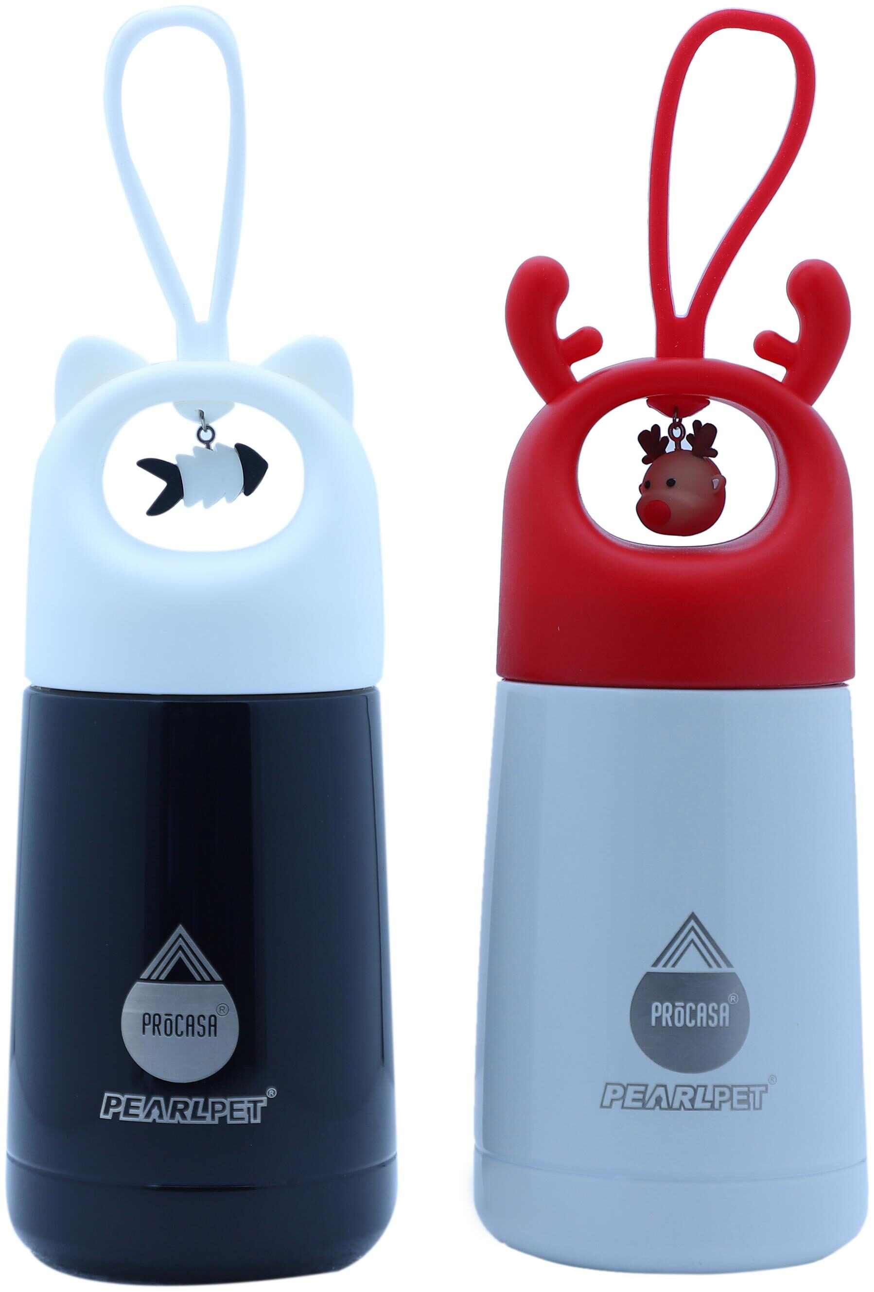 

Pearlpet Procasa Double Wall Insulated Stainless Steel Hot And Cool Thermos Kids Water Bottle