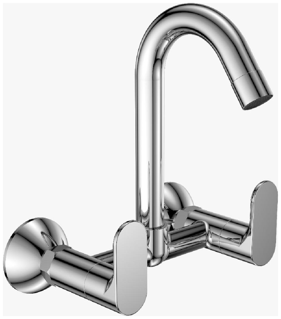 

Pebbles Insignia Wall Mount Brass Wall Mixers ( Handle Controlled )