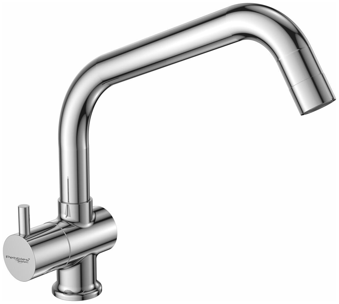 

Pebbles Insignia Deck Mount Brass Basin and Sink Taps ( Handle Controlled )