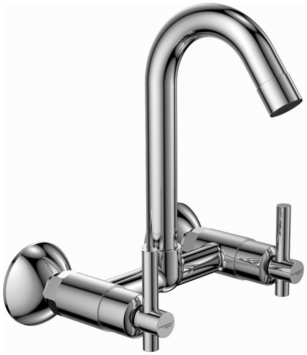 

Pebbles Insignia Wall Mount Brass Wall Mixers ( Handle Controlled )