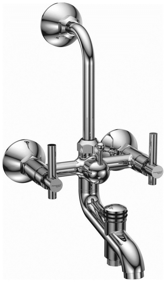 

Pebbles Insignia Wall Mount Brass Wall Mixers ( Handle Controlled )
