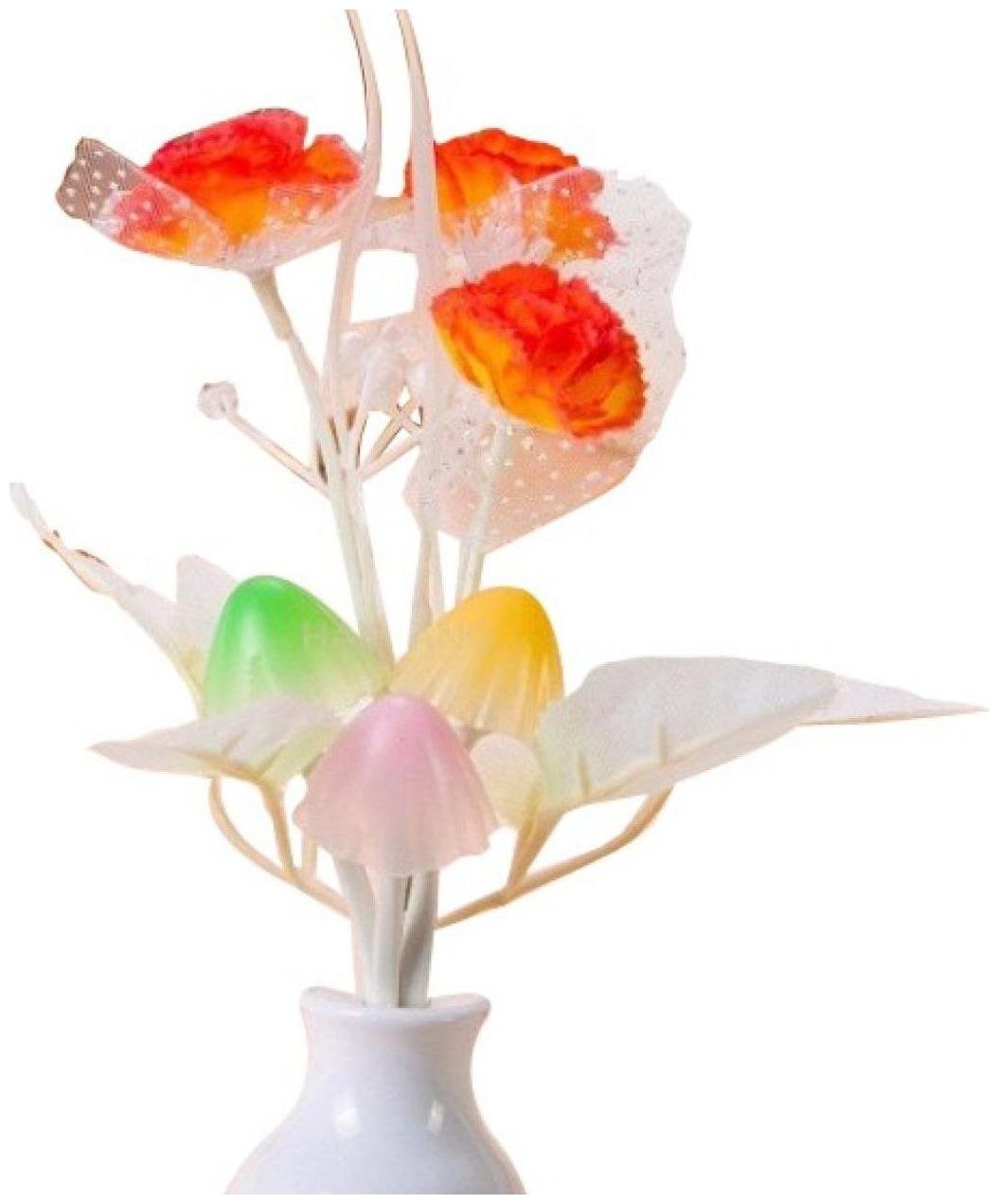 

Peepalcomm Mushroom Wall Light Auto Sensor LED RED COLOR Night Lamp Changing