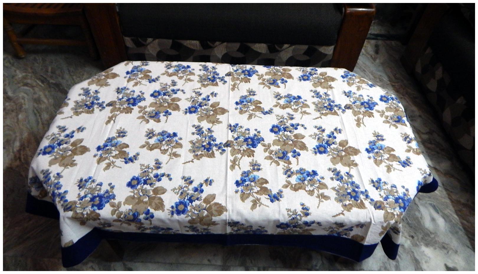

Peponi 100 Cotton Center Table Cover 4 Seater - Blue