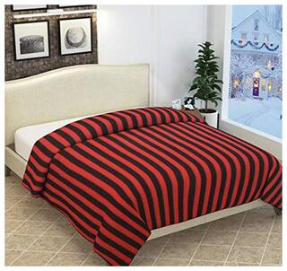 Peponi Warm Double Bed-Sheet Cum Fleece Blanket Combo for Winter (85X90 inch)