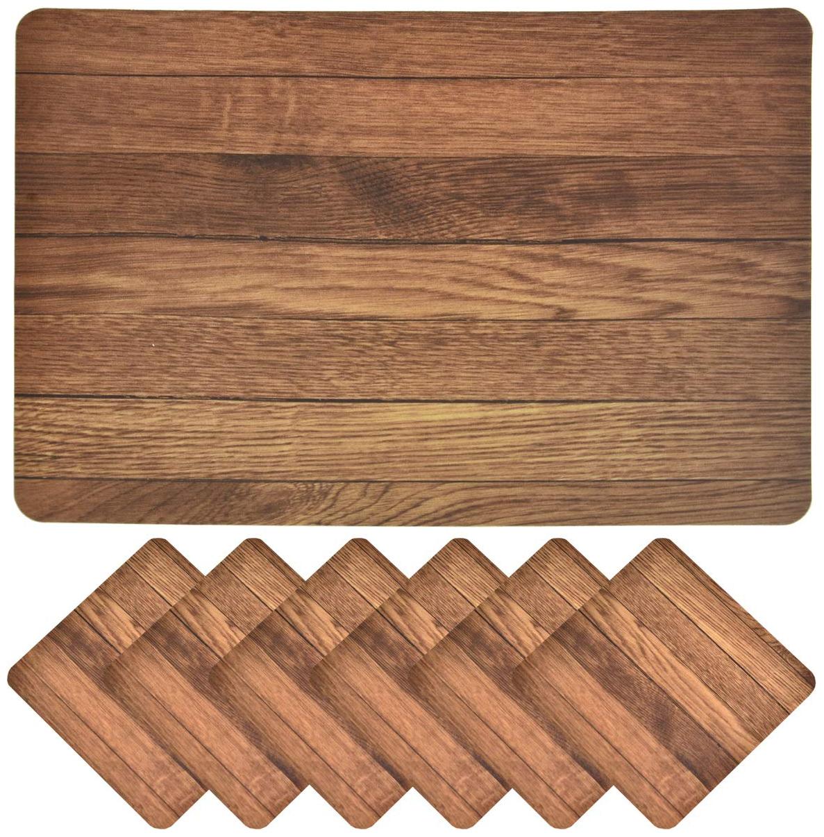 

Peponi Wooden Style PVC Dining Table Placement Coaster