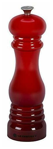 

Pepper Mill Salt Mill 8-Inch Cerise With Silver Knob