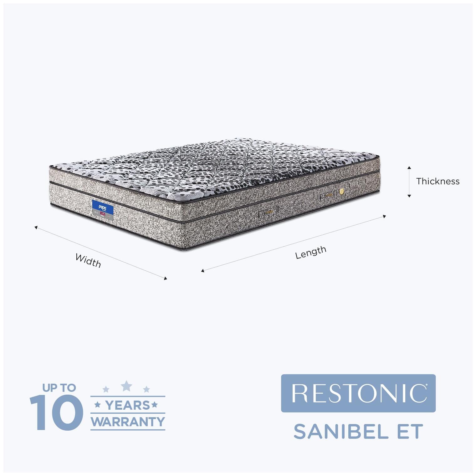 Buy Peps Restonic Sanibel Euro Top 06 inch Double Size Inner - Main Image