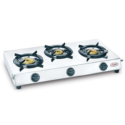 

Prestige 40150 3 Burner Regular Silver Gas Stove