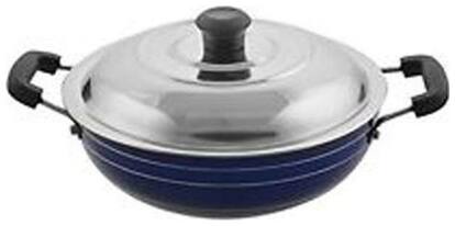 Jalpan Kitchenware 2 L With Lid Kadhai ( Aluminium , Set of 2 )