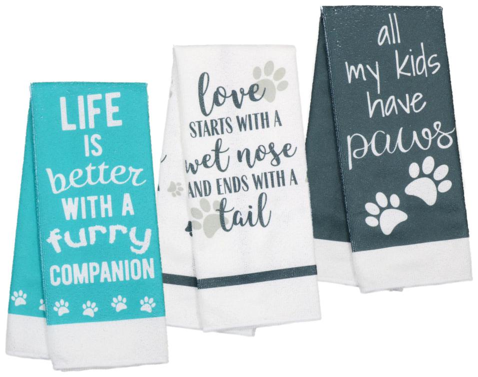 

Pet Inspired Printed Kitchen Towels - Set of 3