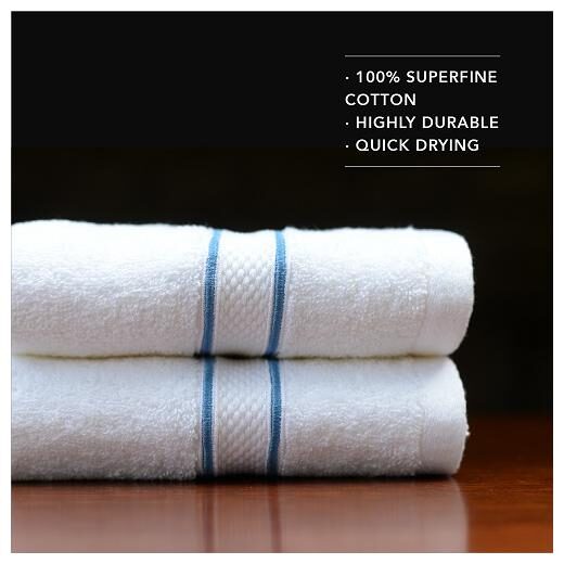 

PETAL HOME 550 GSM Cotton Hand Towel ( 2 Pieces White )