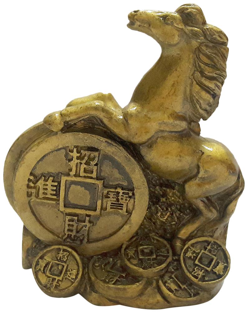 

pg handicrafts Rearing Horse With Treasure And Coins For Success And Victory