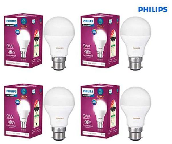 

Philips Base B22 9-Watt LED Bulb (Pack of 4 Cool Day Light)