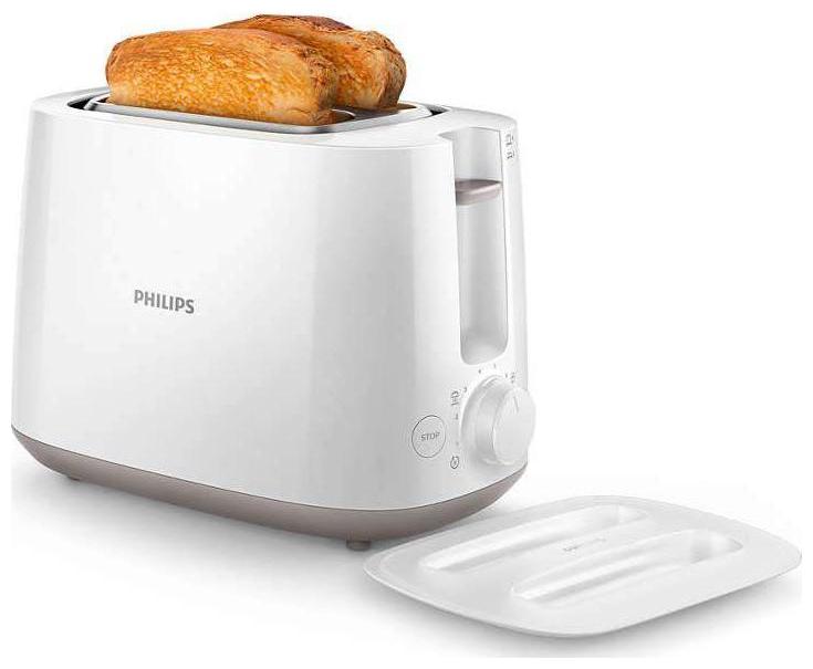 

Philips HD2582 00 2 Slices Pop-Up Toaster - White