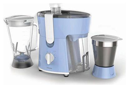 Philips HL7575/00 600 W Juicer Mixer Grinder ( Blue & White , 2 Jars )