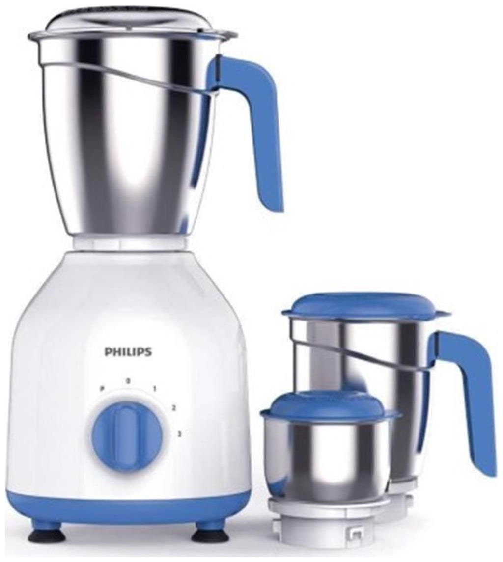 

Philips HL7555 600 W Mixer Grinder ( White Blue 3 Jars )