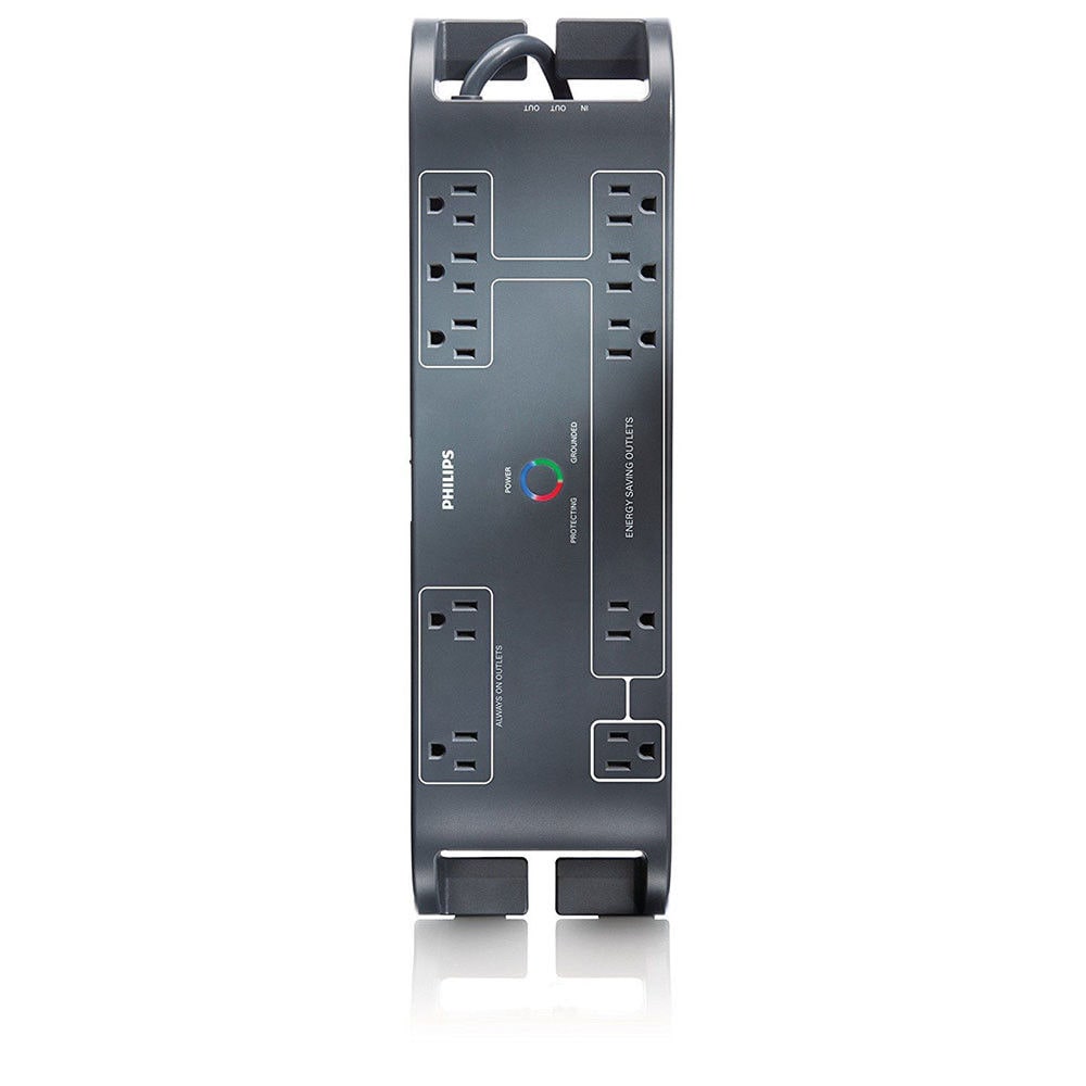 

Philips10 Outlets Home Office Surge Protector