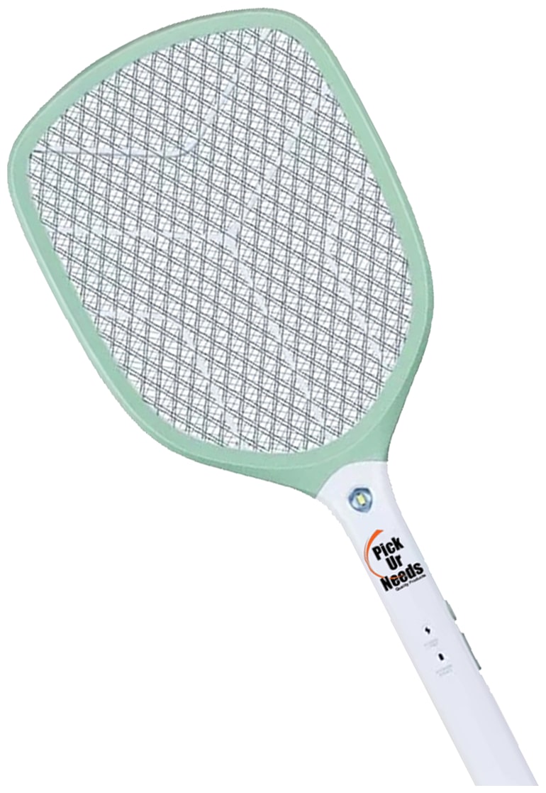 

Pick Ur Needs Rocklight Lithium Battery High Range Mosquito Racket Bat with Torch with Wire Charging