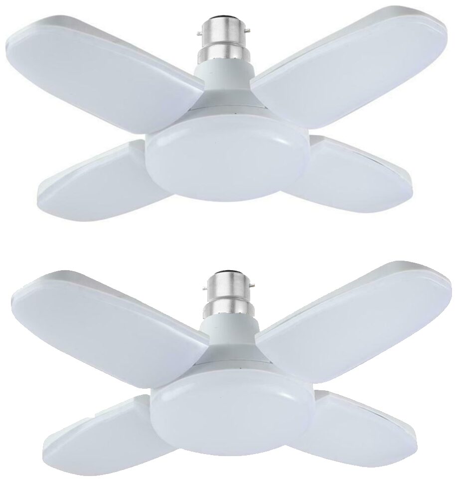 

Pick Ur Needs B22 Foldable Light 60W Five-Leaf Fan Blade LED Light Bulb