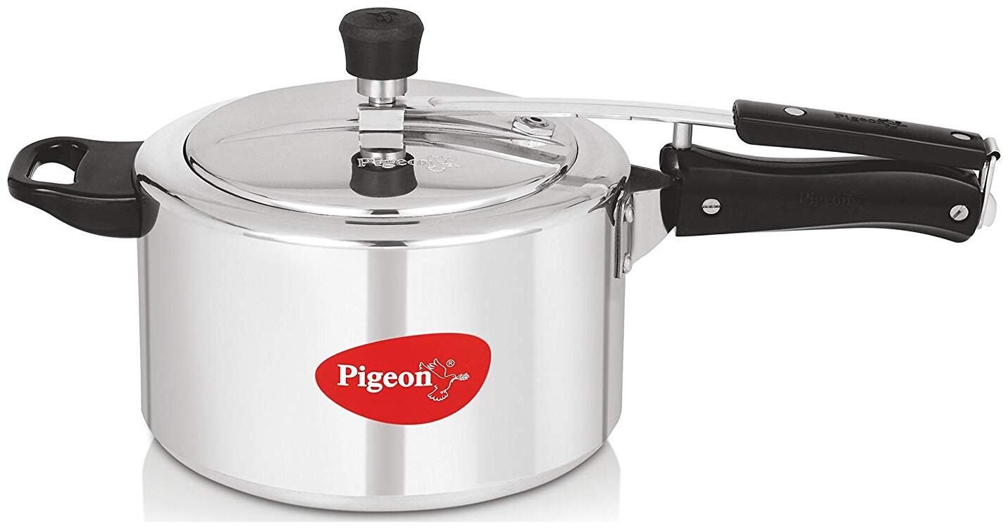 

Pigeon by Stovekraft Aluminium Pressure Cooker with Inner Lid 5 litres