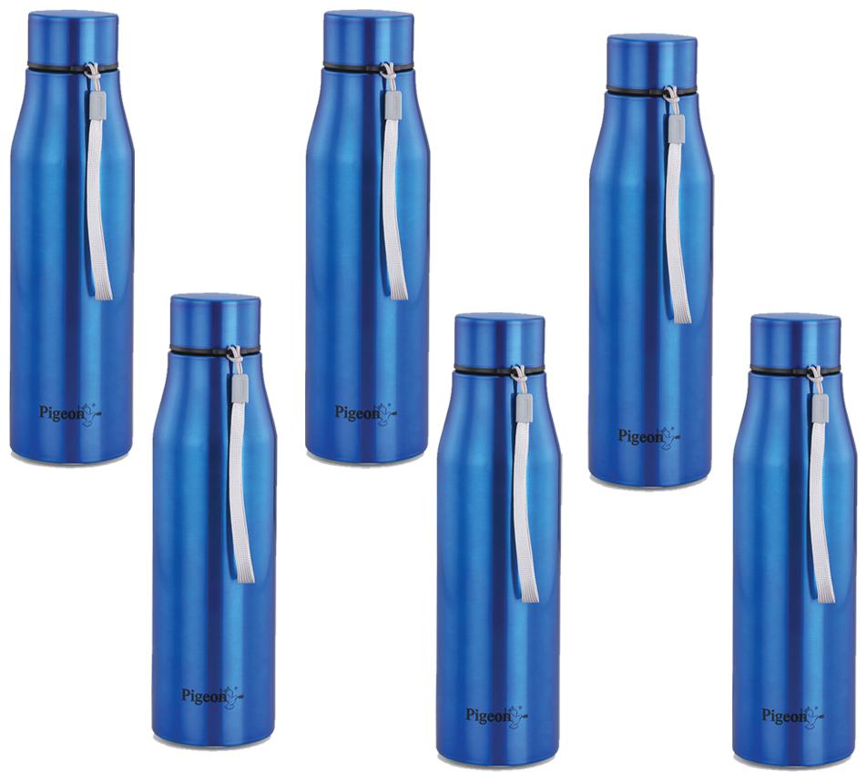 

Pigeon - Glamour Water Bottle 1000ml Set Of 6 Blue