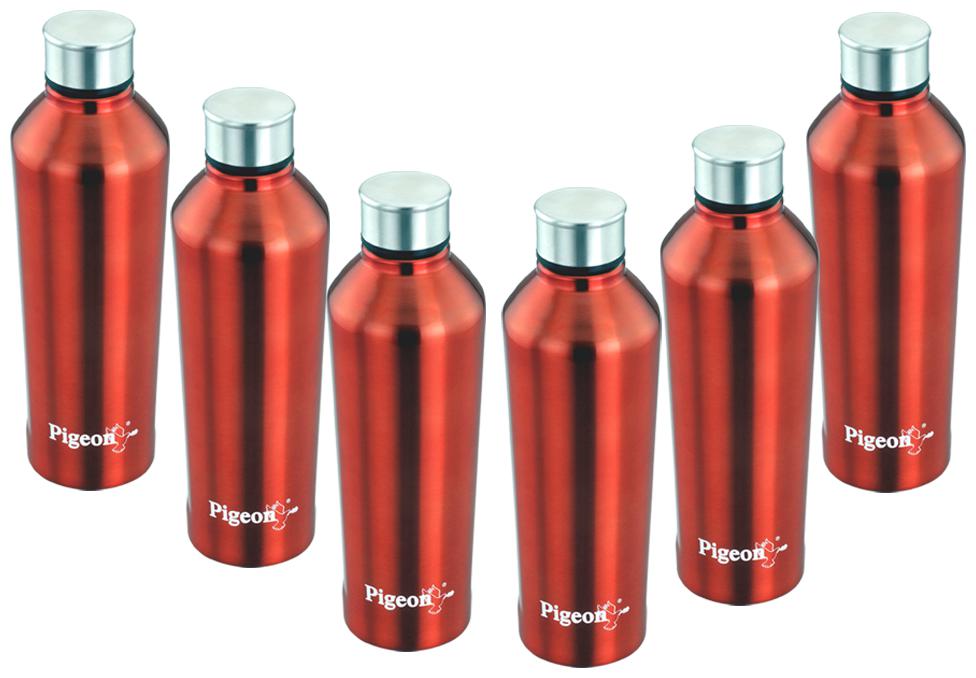 

Pigeon - Hexa Fridge Bottle 750 ml Set Of 6 Orange