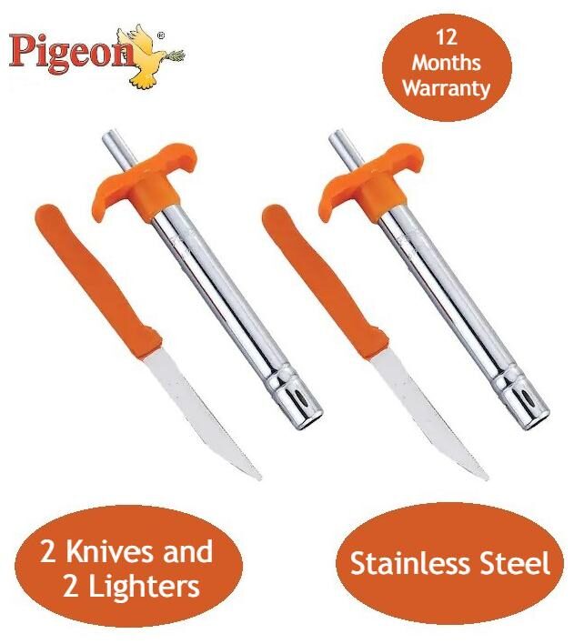 

Pigeon Smart Knife Gas Lighter Combo Set of 2