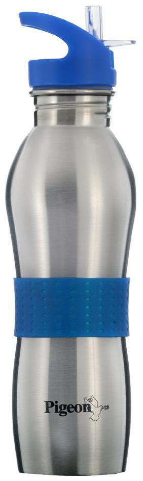 

Pigeon Stainless Steel Assorted Water Bottle ( 700 ml Set of 1 )